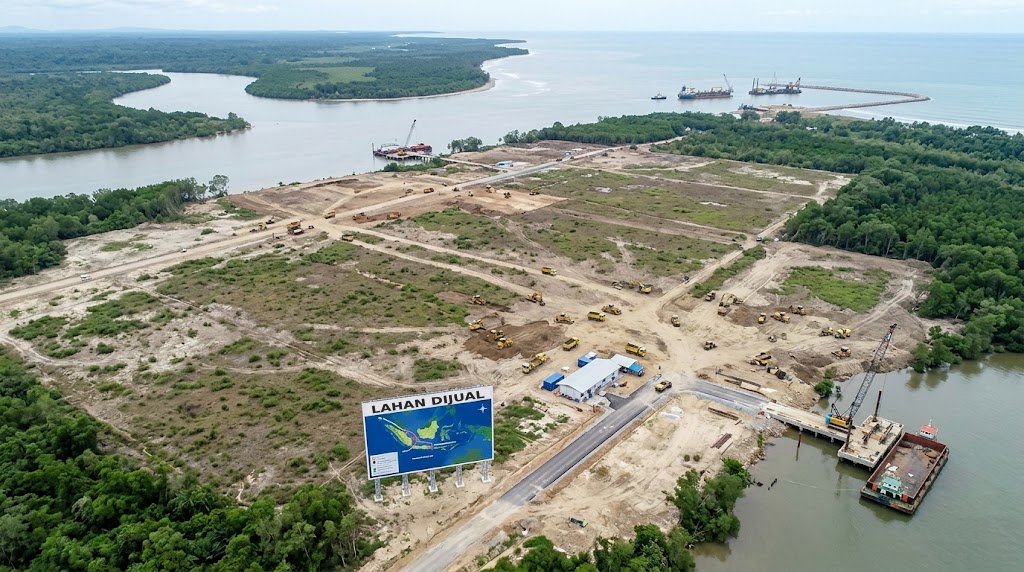 TANAH DI DEKAT TANJUNG CARAT UNTUK PABRIK
