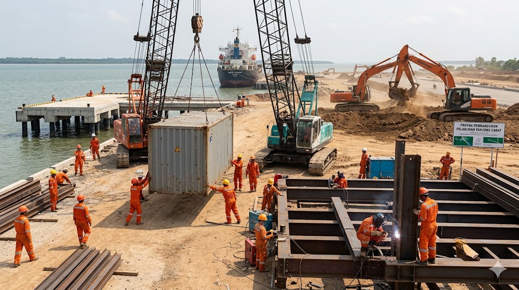 LAHAN INDUSTRI DEKAT PELABUHAN TANJUNG CARAT UNTUK TERMINAL KHUSUS (TERSUS)