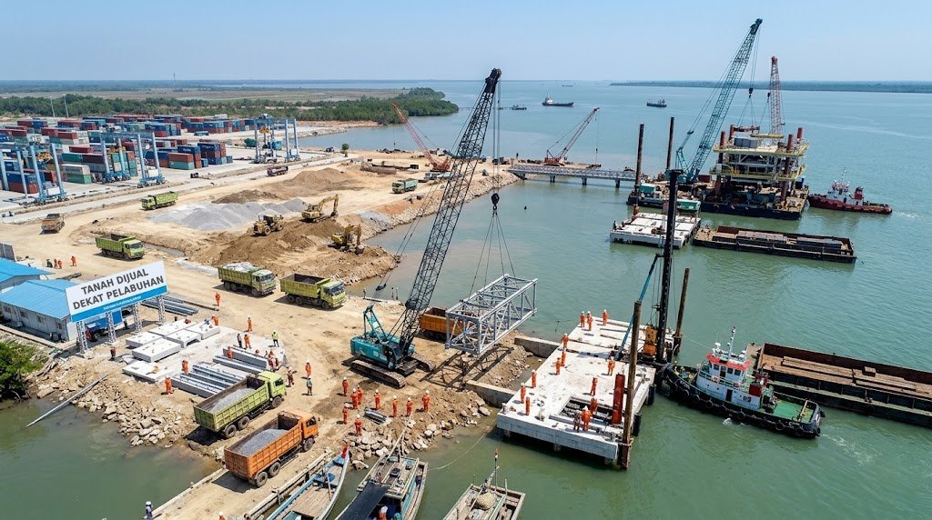 LAHAN UNTUK GALANGAN KAPAL DEKAT PELABUHAN TANJUNG CARAT