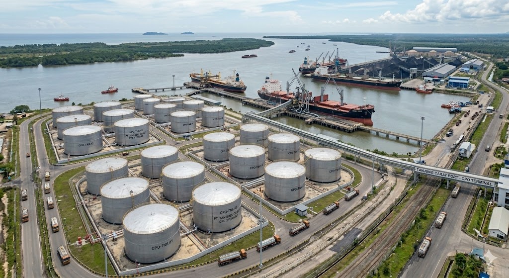 LAHAN UNTUK TANGKI TIMBUN CPO DEKAT PELABUHAN TANJUNG CARAT